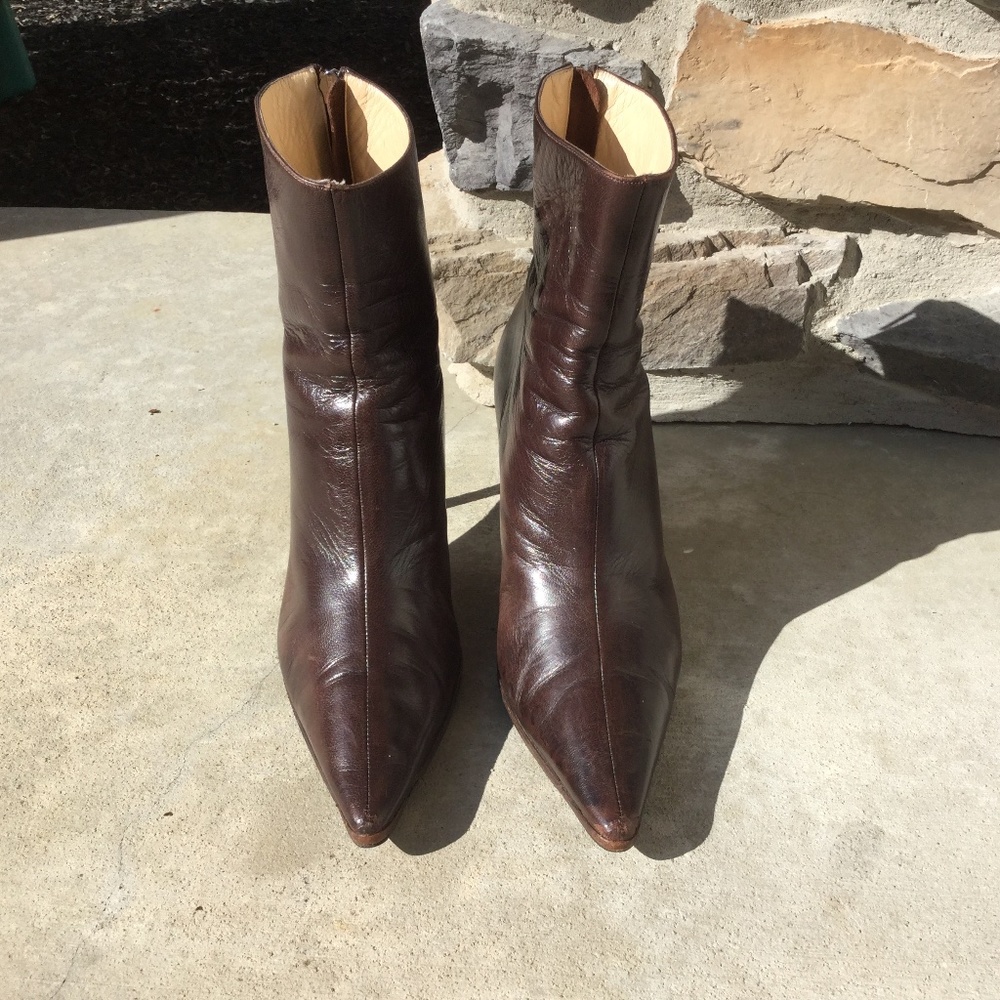JIMMY Choo Dark Brown ankle boots size 40. 10 US